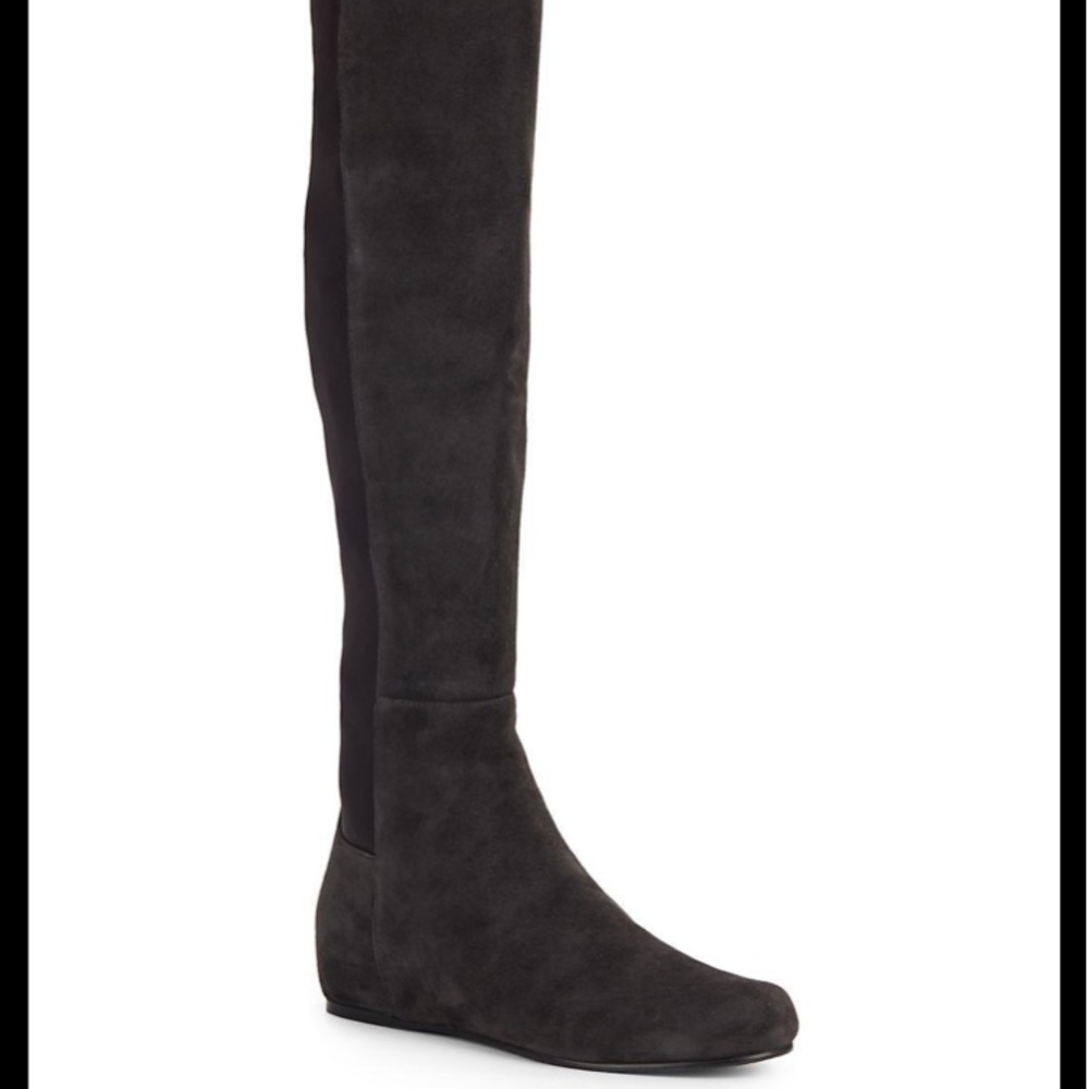 Stuart Weitzman over the knee black suede boot